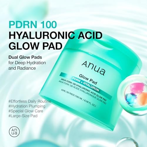 ANUA PDRN + HYALURONIC GLOW TONER PAD