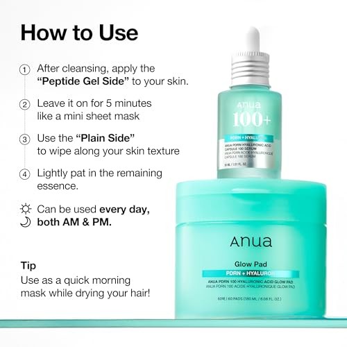 ANUA PDRN + HYALURONIC GLOW TONER PAD