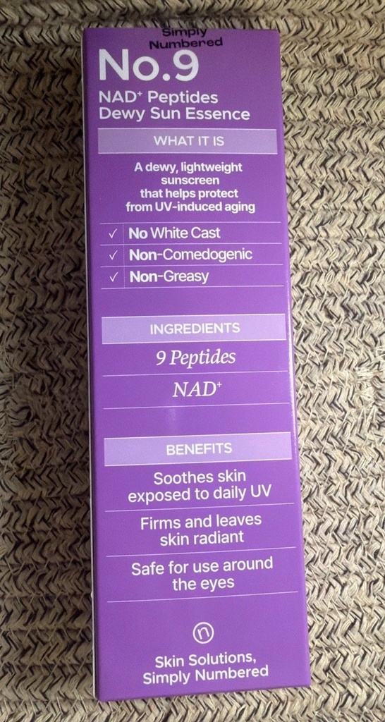 NUMBUZIN 9+ NAD PEPTIDES DEWY SUN ESSENCE 50ml