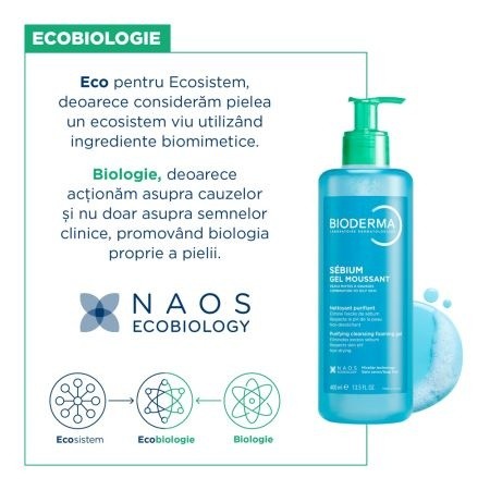 BIODERMA SEBIUM GEL MOUSSANT - 400ml