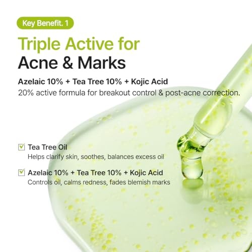 PURITO AZELAIC ACID 10 KOJIC TEA TEA SERUM 30ml
