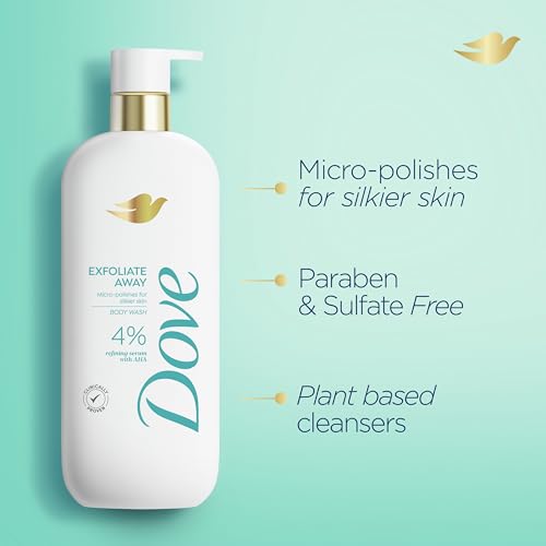 DOVE EXFOLIATE AWAY 4% AHA BODY WASH 547ML