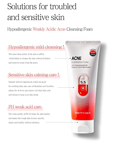 PRETTYSKIN ACNE CLEANSING FOAM 