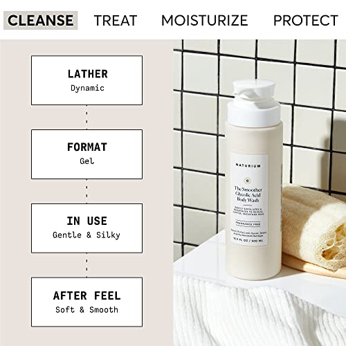NATURIUM SMOOTHER GLYCOLIC BODY WASH
