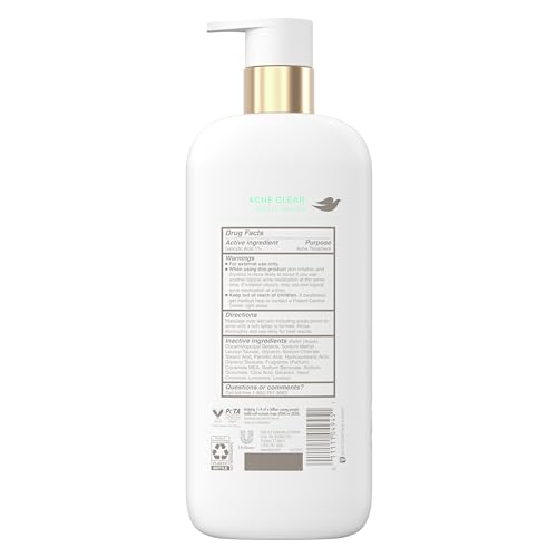 DOVE ACNE CLEAR BODY WASH 