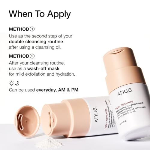 ANUA RICE + CERAMIDE BRIGHTENING CLEANSING POWDER