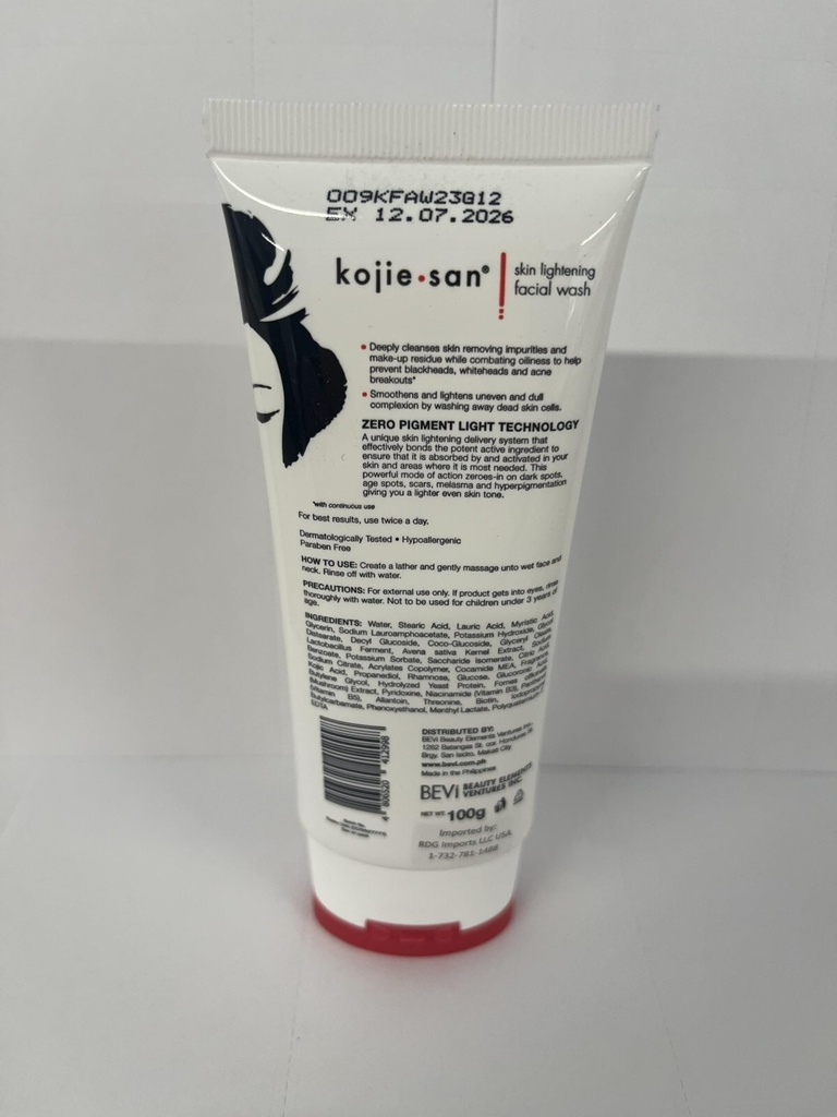 KOJI SAN SKIN LIGHTENING FACE WASH 