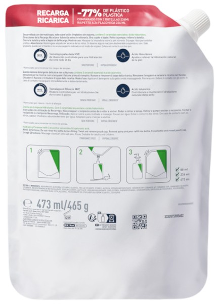 CERAVE HYDRATING CLEANSER - 473ML REFILL PACK 