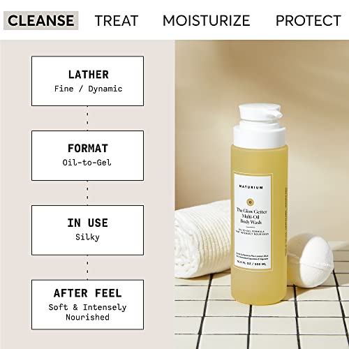 NATURIUM GLOW GETTER BODY WASH 500ML
