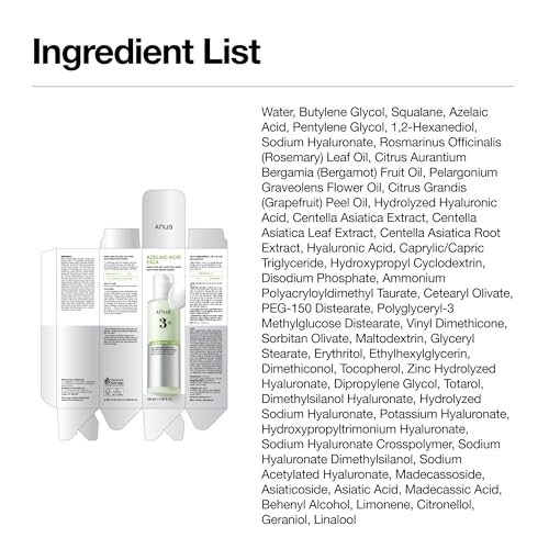 ANUA AZELAIC ACID CICA SOOTHING MOISTURIZER