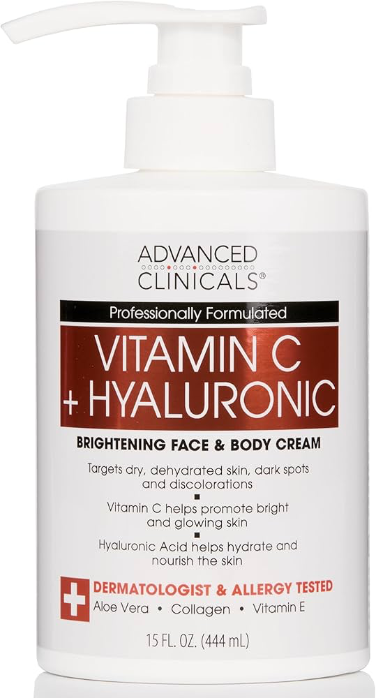 ADVANCED CLINICALS VIT C + TURMERIC BODY CREAM 444ML