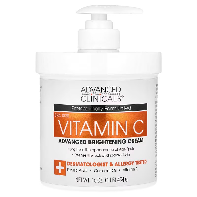 ADVANCED CLINICALS VIT-C BODY CREAM 454G