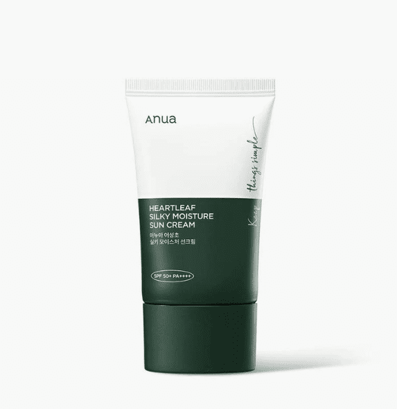 ANUA HEARTLEAF SILKY MOISTURE SUN CREAM