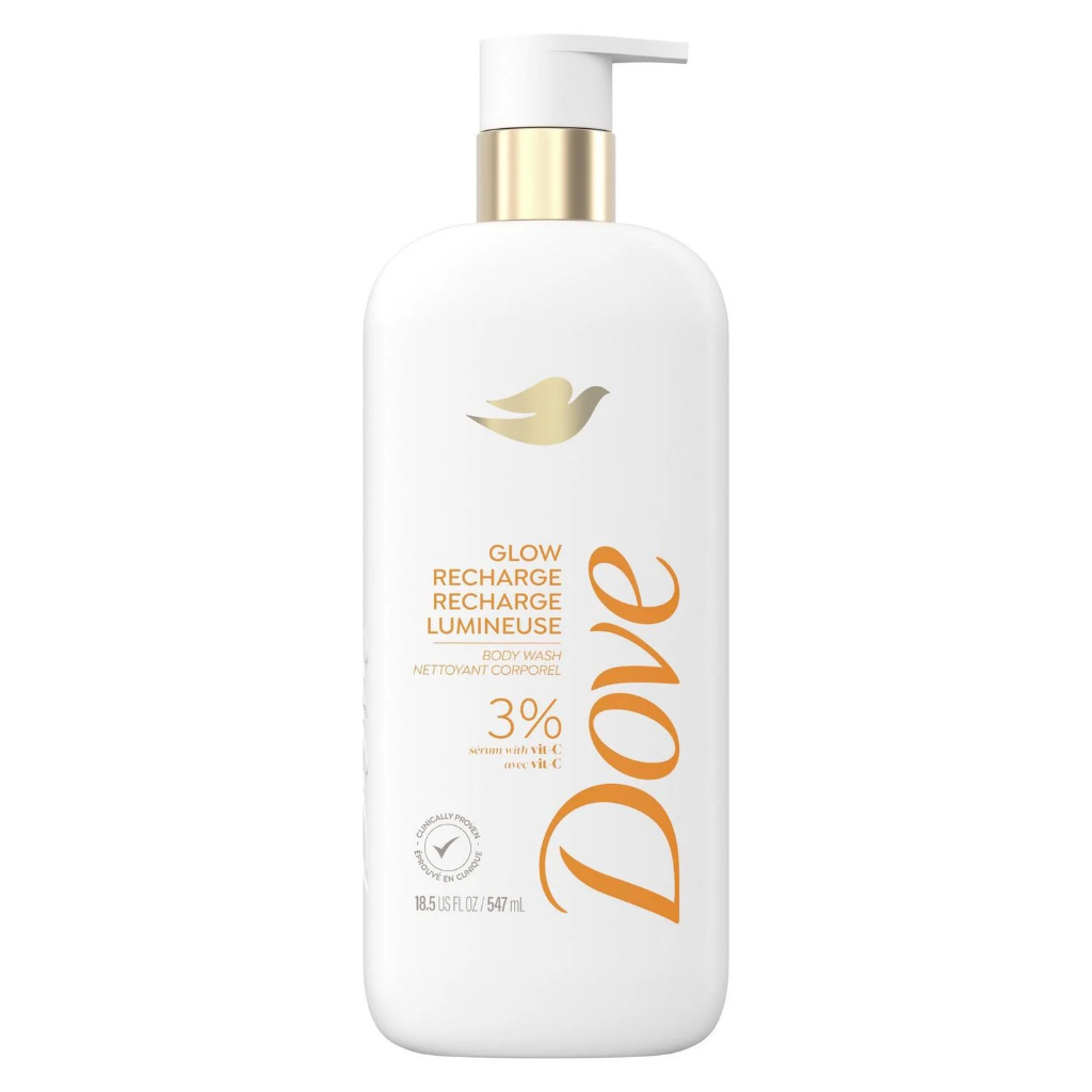 DOVE GLOW RECHARGE BODY WASH 547ML