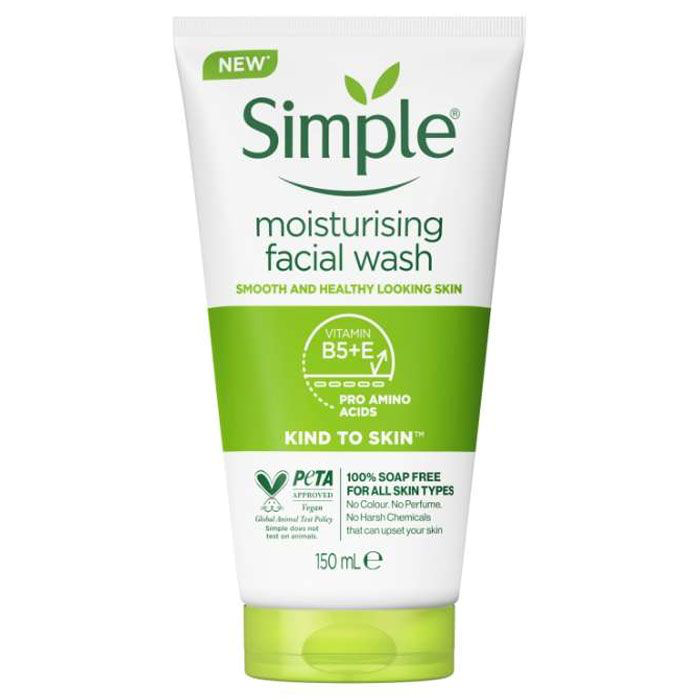 SIMPLE MOISTURISING FACE WASH 150ML