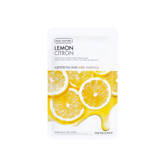 FACESHOP LEMON BRIGHTENING SHEET MASK 
