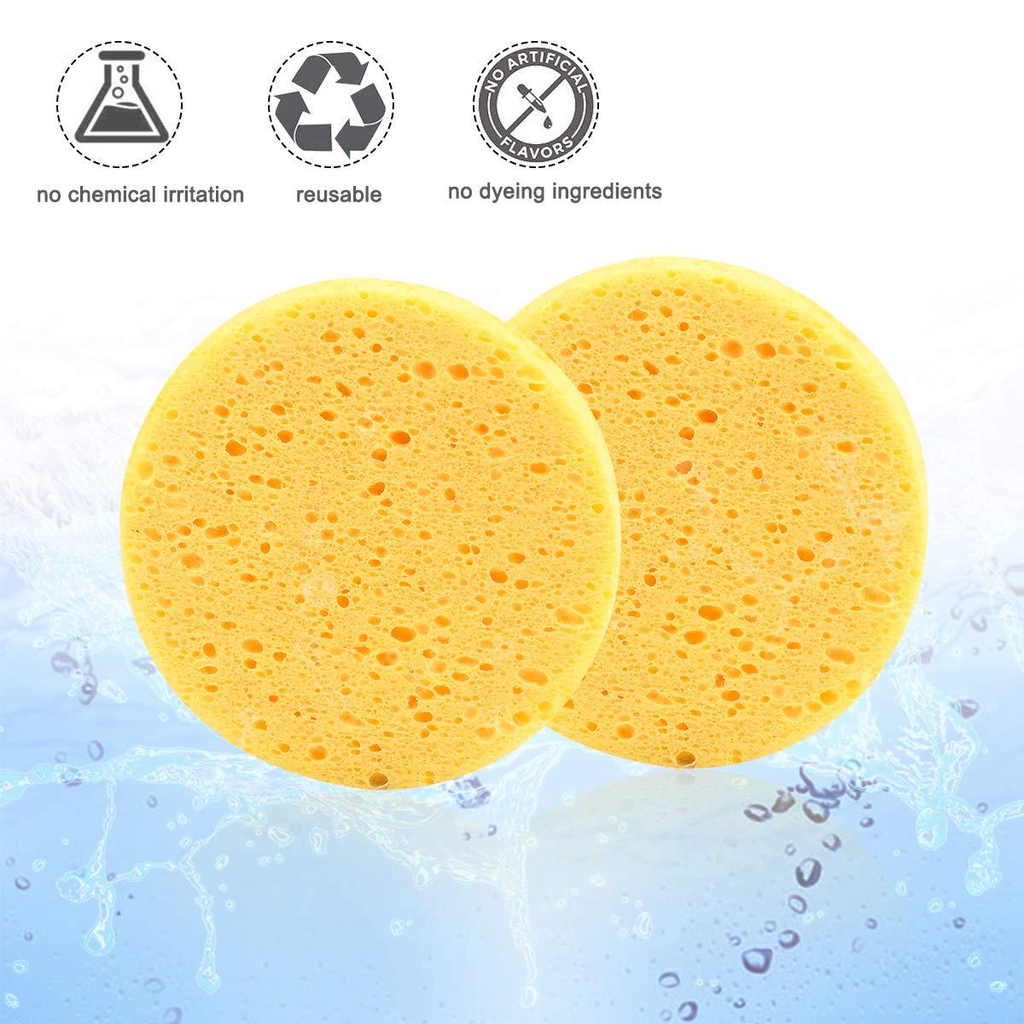 COMPRESSED CELLULOSE FACE SPONGE 2PC