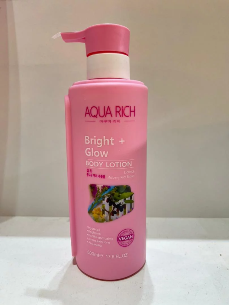 AQUA RICH BRIGHT + GLOW LICORICE BODY LOTION