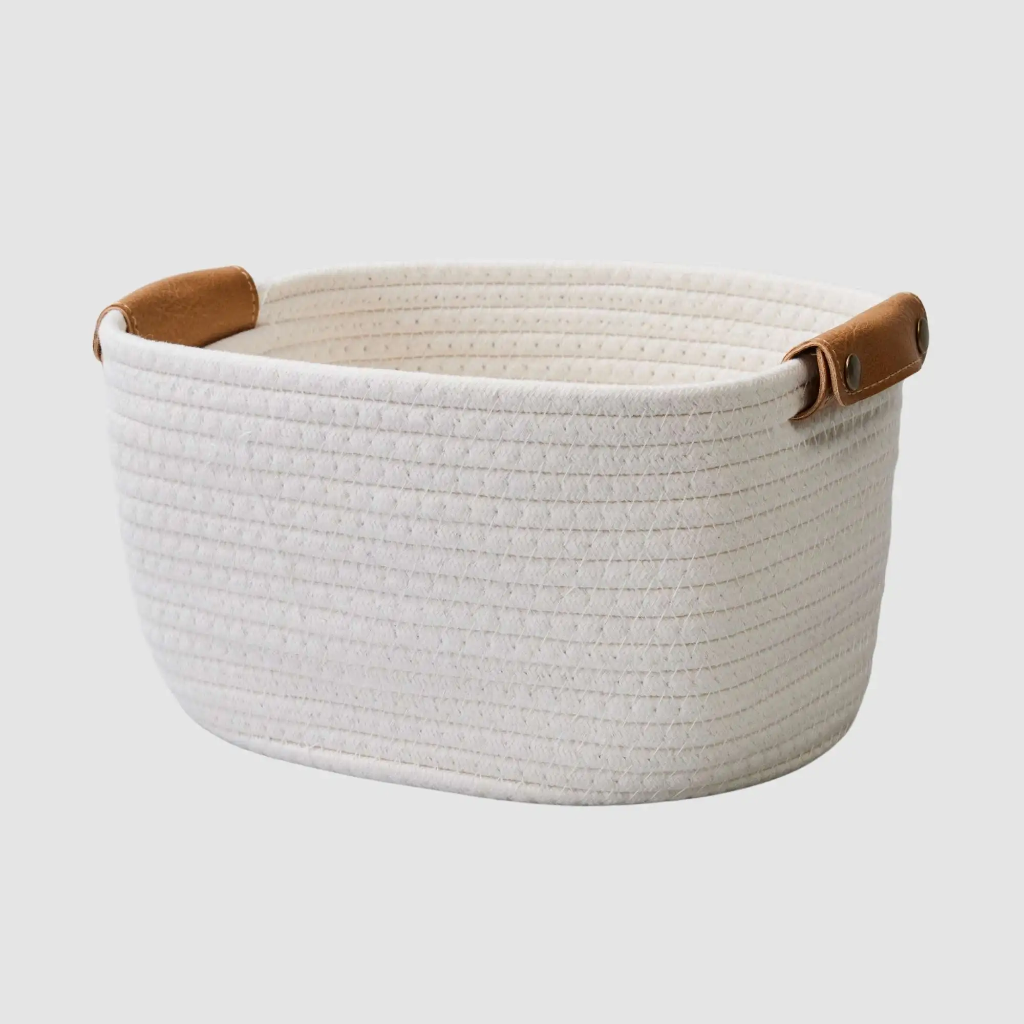 COSMETIC ROPE BASKET - 22 X 16 X 11cm