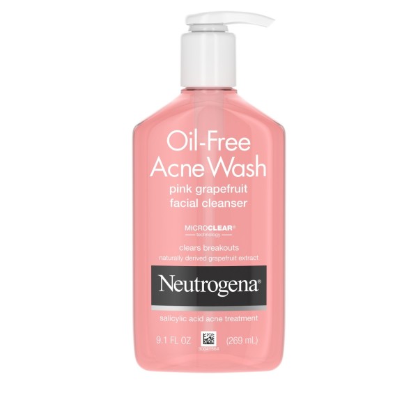 NEUTROGENA OIL FREE ACNE WASH - PINK GRAPEFUIT