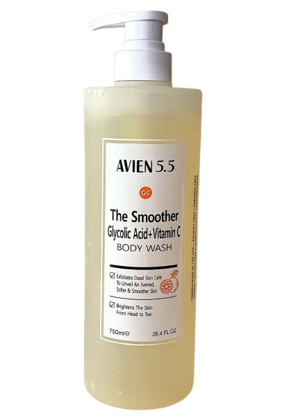 AVIEN 5.5 THE SMOOTHER GLYCOLIC ACID BODY WASH- 500ml