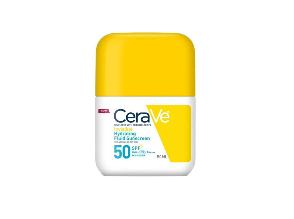 CERAVE INVISIBLE HYDRATING FLUID SUNSCREEN SPF 50+