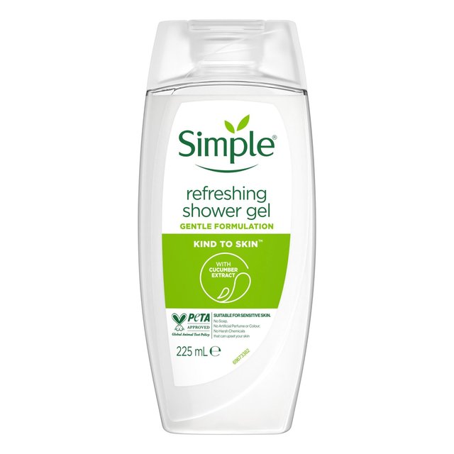 SIMPLE REFRESHING SHOWER GEL 225ml
