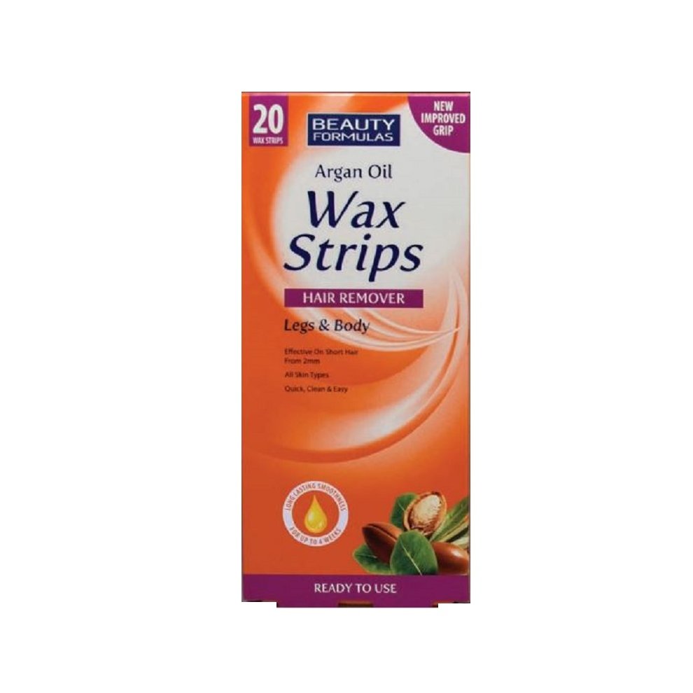 BEAUTY FORMULAS ARGAN OIL WAX STRIPS - 20pcs
