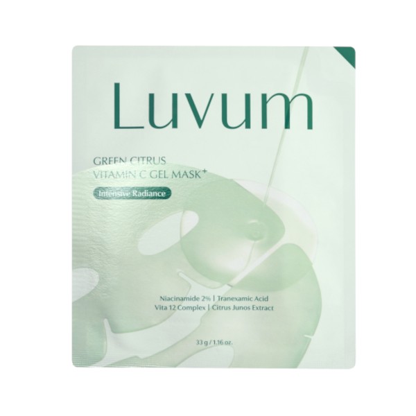 LUVUM GREEN CITRUS VITAMIN C GEL SHEET MASK - 1pc