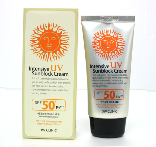 3W CLINIC INTENSIVE spf 50 SUNCREAM 70ML
