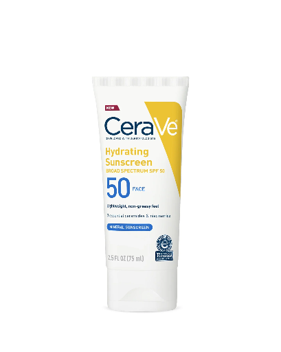 CERAVE HYDRATING MINERAL SUNSCREEN SPF50
