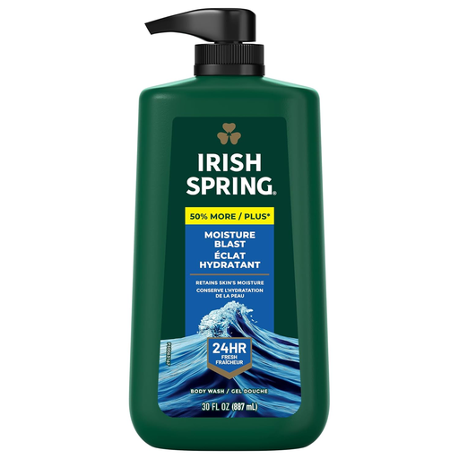 IRISH SPRING MOISTURE BLAST WASH 887ML