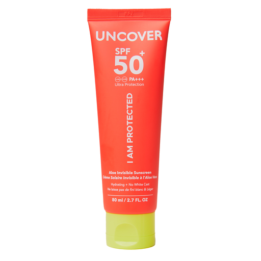UNCOVER ALOE INVISIBLE SPF50 SUNSCREEN 80ML