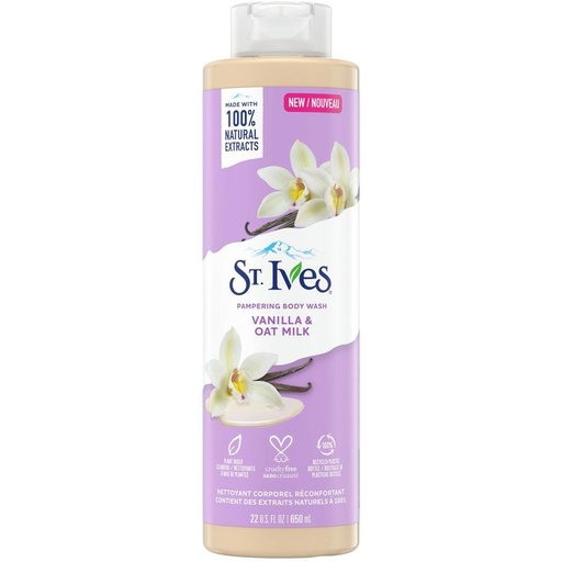 ST IVES VANILLA & OATMILK WASH 650ML