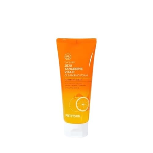 PRETTYSKIN JEJU TANGERINE VITA C CLEANSING FOAM