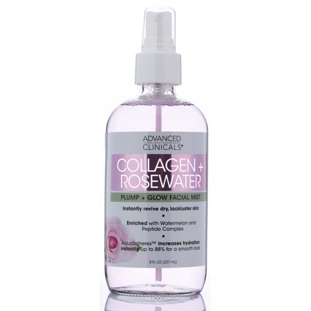 ADVANCED CLINICALS ROSE WATER + COLLAGEN MIST
